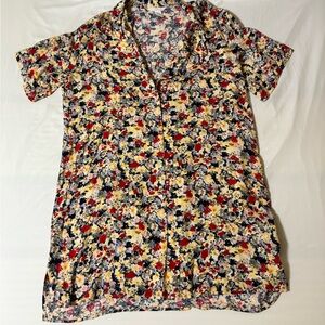 H&M Floral Print Dress - Red, Yellow, Blue